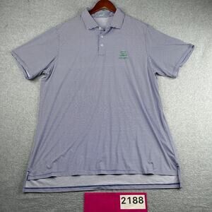 Honda Classic Ambassador Draddy Polo Shirt Golf Blue Striped Performance 2XL